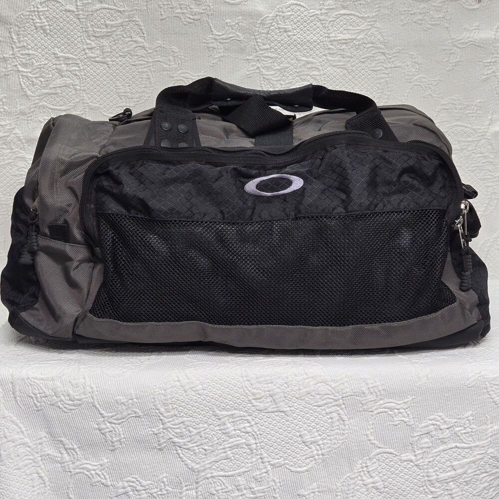 Oakley | Bags | Oakley Icon 2 Software Grey Canvas Leather Handle